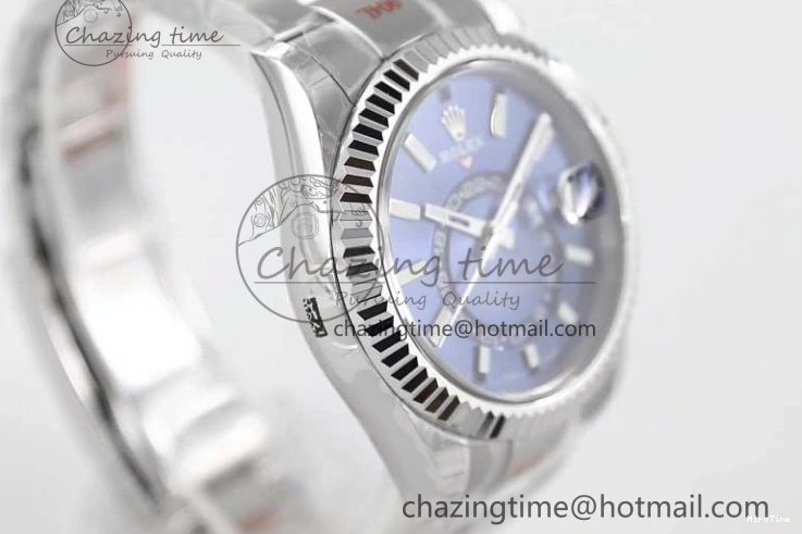 MiroTime 1222 FashionForward Sky-Dweller 326934 904L SS Noob 1:1 Best Edition Blue Dial on SS Bracelet Asian 23J to 2402